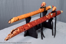 Red Mallee Burl Native American Flute, , , #K20L (3)